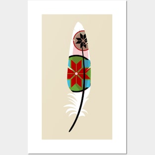 Ethnic Feather Posters and Art